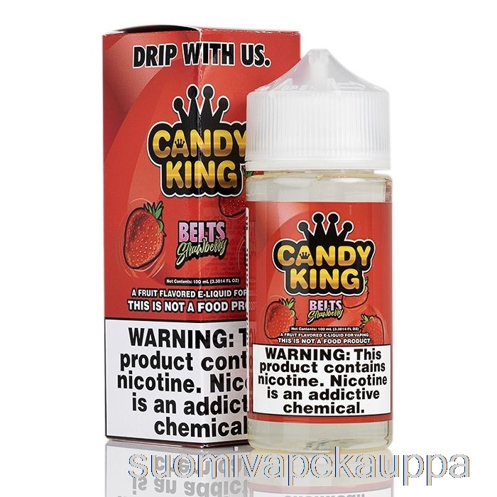 Vape Suomi Vyöt Mansikka - Candy King - 100ml 0mg